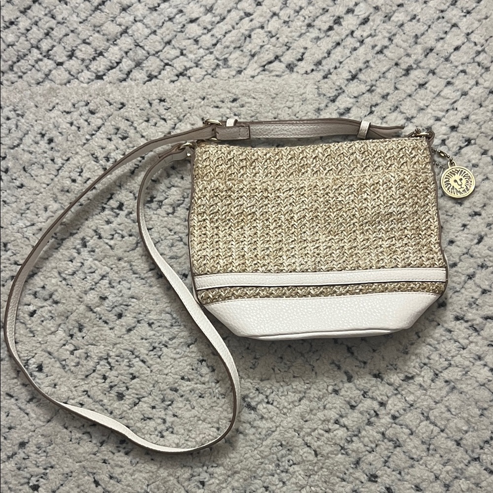 Anne Klein Stylish Beige and White Women's Bag